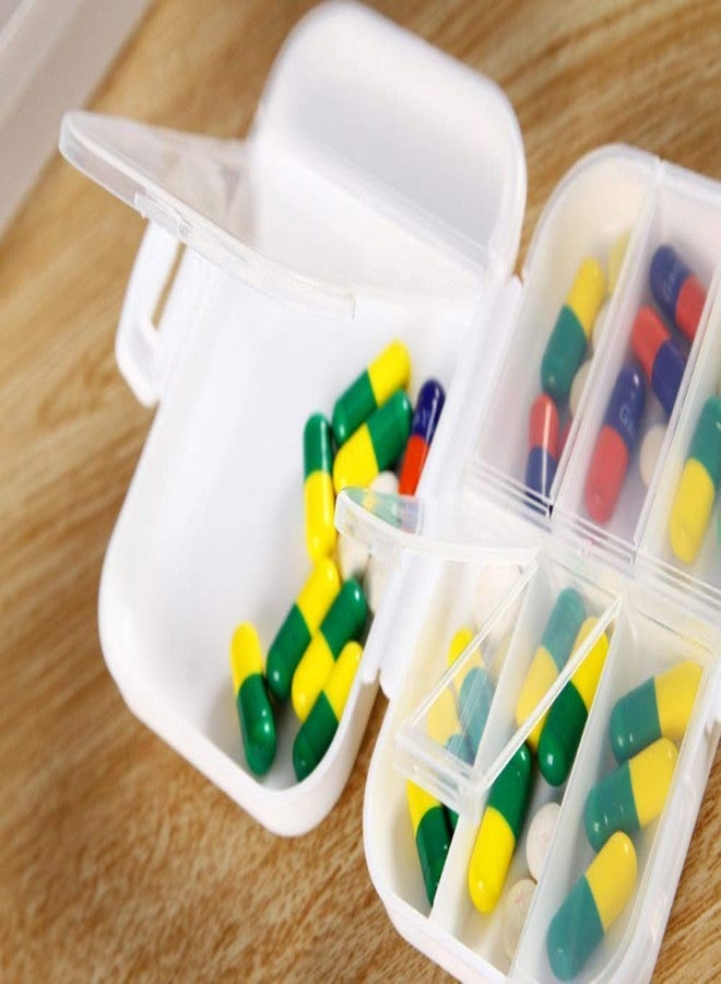 GION Compartment Medicine Storage Pill Box Mini Pill Holder Splitters Organizers 7 Day Weekly Tablet Medicine Storage Pill Box Mini Pill Holder Splitters Organizers (1Pcs) - Image 4